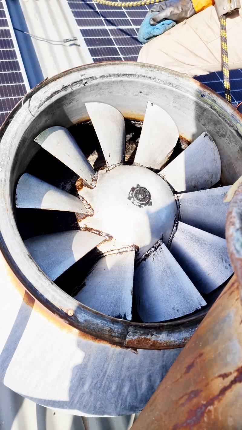 Exhaust Fan Cleaning at King Island Hotel